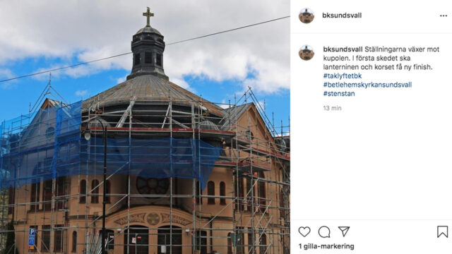 Följ taklyftet på Instagram